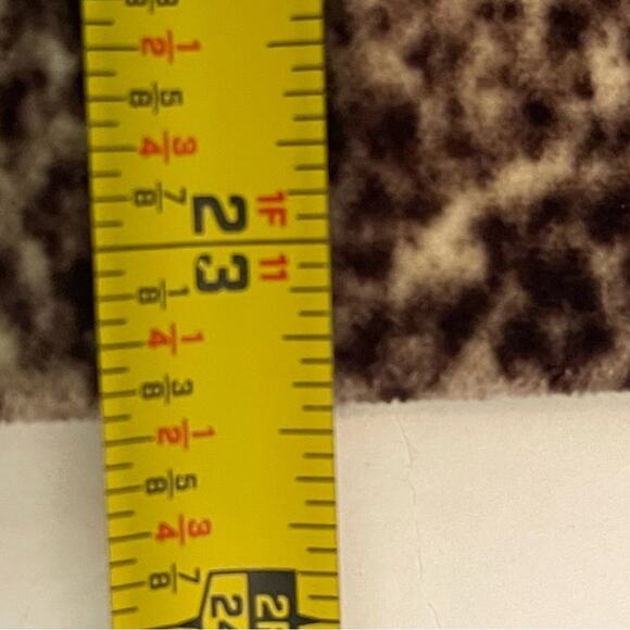 Talbots  Brown Tan Animal Print 100% Cotton Velvet Party Event Skirt NWT Size 16 - Picture 13 of 13